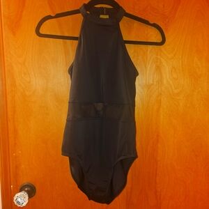 BALERA Black Halter Unitard ADULT SMALL